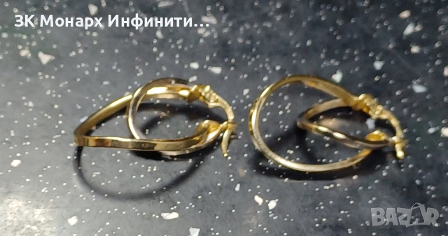 Златни обеци/585/, снимка 2 - Обеци - 52908941