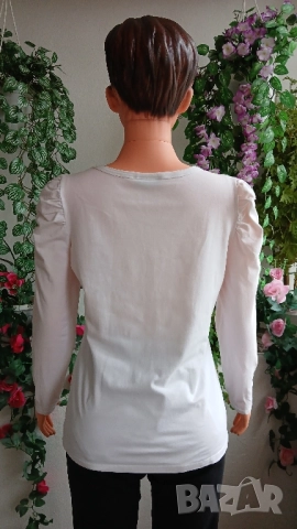 Дамски блузи с буфон ръкав., снимка 3 - Блузи с дълъг ръкав и пуловери - 51925206