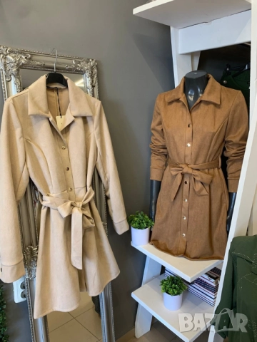  ⭐️Къси велурени рокли с коланче  