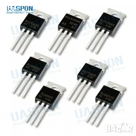 Цяла платка с транзистор RU6888R RU6888 TO-220 RU6888R3 RU6099R MOS FET RU6055R RU6055 RU7588R RU75N, снимка 3 - Друга електроника - 39543247