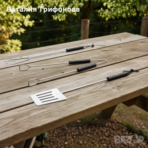 Градинско барбекю на колела, емайлирана стомана, 4 степени + Подарък 3 прибора, снимка 11 - Барбекюта - 53403498