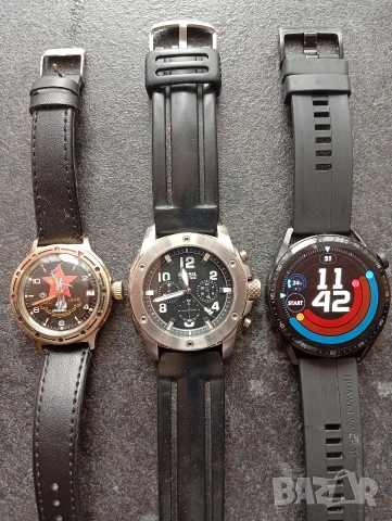 Лот от 3 броя мъжки часовници 
