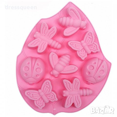 3781 Силиконова форма с насекоми, снимка 9 - Форми - 38922077