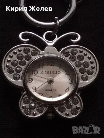 Ключодържател часовник с кристали GIULIO QUARTZ WATER RESISTANT 42327, снимка 3 - Дамски - 43619181