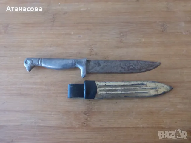 Ножче с глава на птица метална кания, снимка 2 - Ножове - 49783603