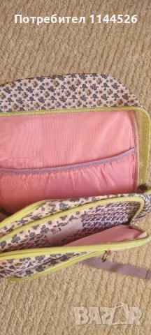 Ученическа раница, лилаво-бяла, за момиче , снимка 3 - Раници - 48463760