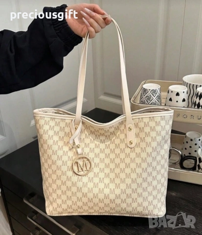 Дамска голяма бяла чанта, снимка 4 - Чанти - 53289765