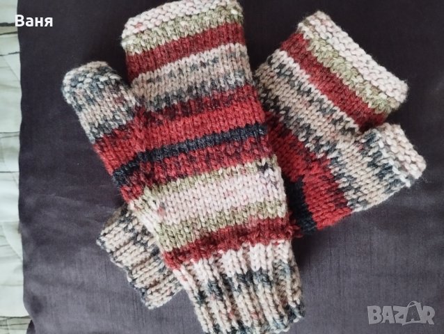 плетени дамски ръкавици , снимка 2 - Ръкавици - 42666489