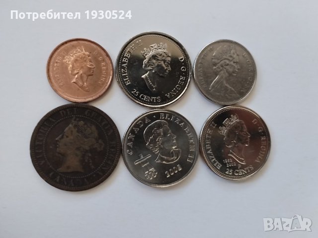Лот монети Канада и други държави, снимка 2 - Нумизматика и бонистика - 43909771