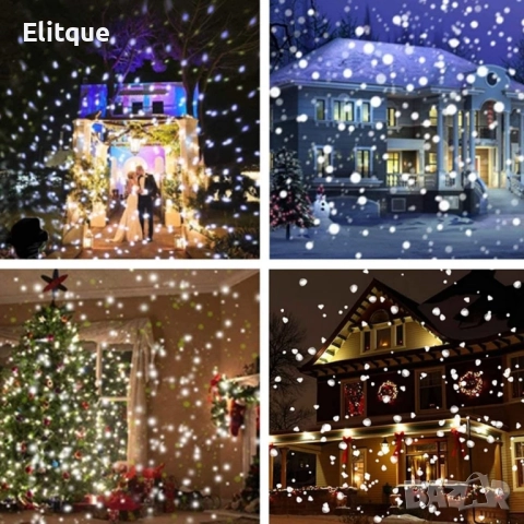 Диско лампа Snow Flower Lamp, снимка 7 - Прожектори - 52502332