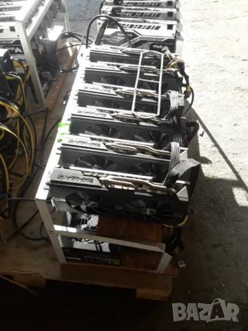 Продавам 4бр Майнинг ригове с по 6 Sapphirе Nitro, снимка 5 - Други - 49490644