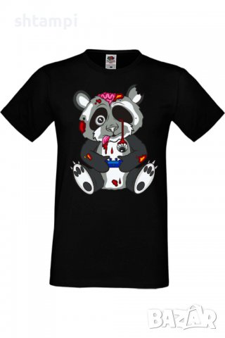 Мъжка тениска Panda Bear Zombi Gamer STAGE Изненада,Повод,Подарък,Празник, снимка 13 - Тениски - 37652880