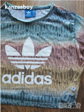Adidas Menire Cropped Logo,Multicolor - страхотна дамска тениска, снимка 4 - Тениски - 32831012