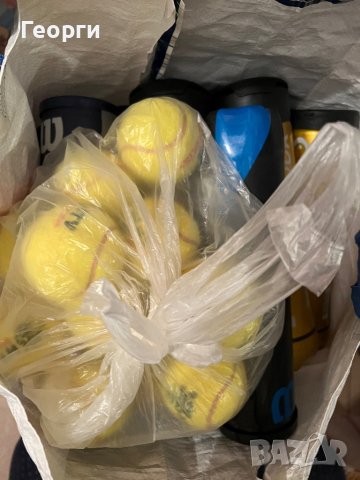 Продава запазени тенис топки втора употреба за тренировки и за кучешки играчки по 0.5 лева броя., снимка 1 - Тенис - 38612710