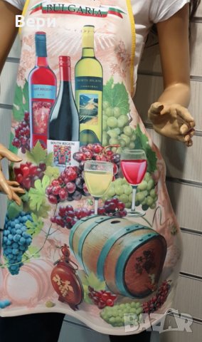 Нова традиционна забавна готварска престилка Вино, снимка 8 - Български сувенири - 28337549