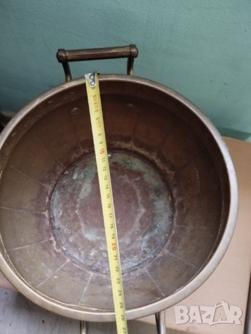 Месингова кашпа,саксия, снимка 4 - Антикварни и старинни предмети - 43350060