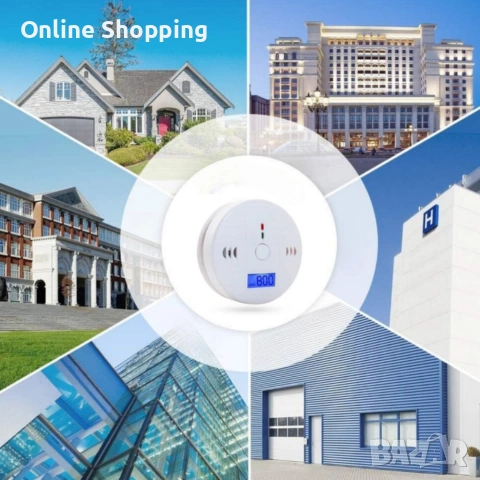 Безжичен CO сензор с LCD дисплей, снимка 7 - Други - 53327218