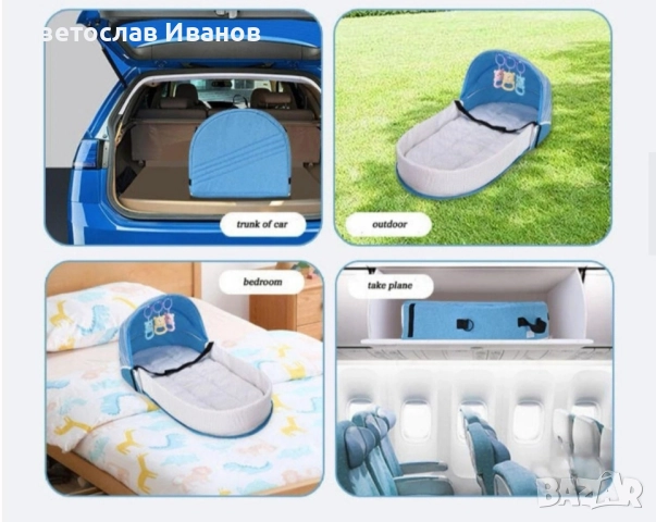 Преносимо сгъваемо бебешко легло, снимка 3 - Бебешки легла и матраци - 51851781