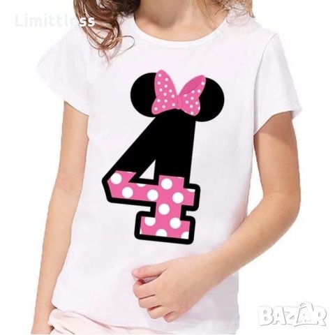 Детски тениски с цифра за рожден ден , снимка 2 - Детски тениски и потници - 26346575