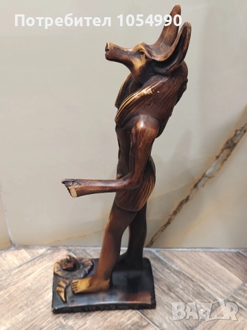 Египетска статуетка на бог Анубис, снимка 4 - Статуетки - 51564528