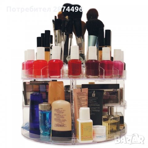 1760 Въртящ се органайзер за козметика, снимка 15 - Други - 34659356