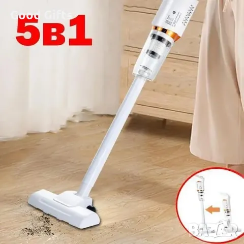 2в1 Ултра мощна безкабелна прахосмукачка, снимка 3 - Прахосмукачки - 47508837