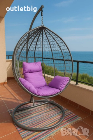 люлка- градинска люлка тип яйце, гнездо, висяща