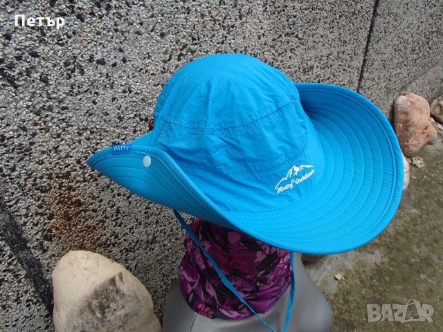 Продавам нова лека лятна бързосъхнеща шапка с голяма периферия и UV защита, снимка 6 - Шапки - 28033531