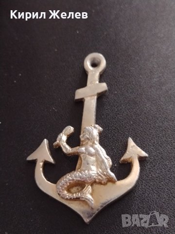РЕТРО БИЖУ УКРАШЕНИЕ КОТВА С РУСАЛКА ОТ СОЦА ЗА КОЛЕКЦИЯ 37485, снимка 6 - Други ценни предмети - 40491859