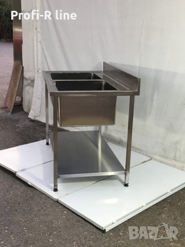 Мивка двойна от неръждавейка 150 см, снимка 1
