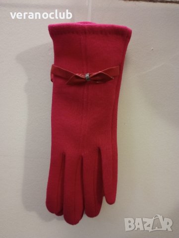 Цикламени дамски ръкавици, снимка 1 - Ръкавици - 43735089