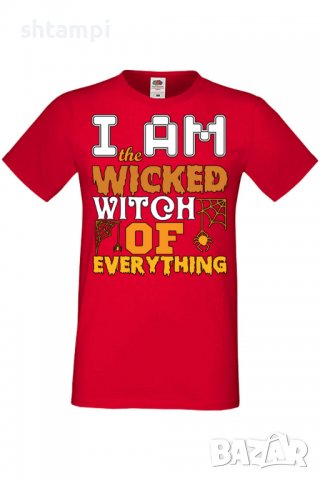 Мъжка тениска I'm The Wicked Witch Of Everything 3,Halloween,Хелоуин,Празник,Забавление,Изненада,, снимка 4 - Тениски - 38130368