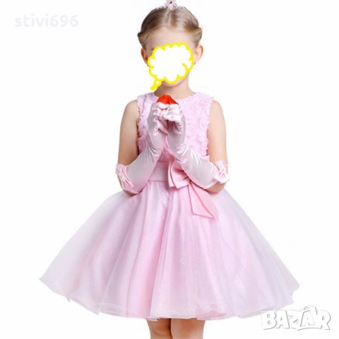 Детска рокля 6 цвята брокат  размер 100  от 2 до 4 години ново Размер 100 ново, снимка 12 - Детски рокли и поли - 32344433