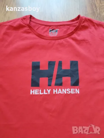 Helly Hansen Hh Logo T Shirt Red - страхотна мъжка тениска ХЛ, снимка 3 - Тениски - 49589241