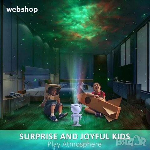 Детска нощна лампа звездно небе проектор Galaxy Star Project Астронавт, снимка 5 - Детски нощни лампи - 43162719