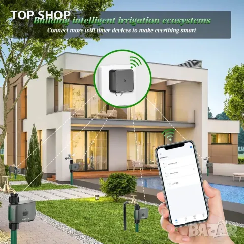 WiFi програматор за вода и поливни системи с хъб AnseTo, снимка 12 - Напояване - 48505084