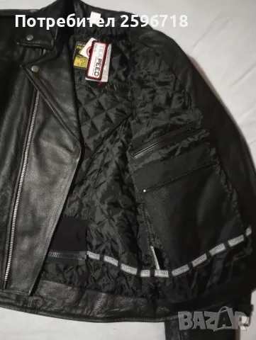 Кожено мотоциклетно яке, снимка 3 - Якета - 48284756