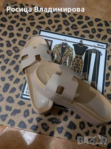 Дамски чехли нови, снимка 3 - Чехли - 51130159