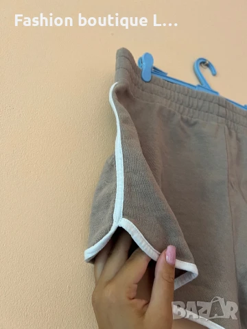Къси панталонки М размер 100% памук в телесен цвят с бял кант , снимка 2 - Къси панталони и бермуди - 51170504