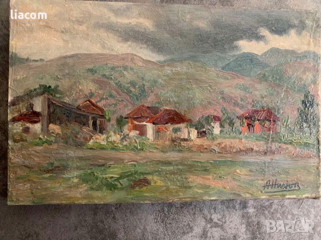 АНГЕЛ НИНОВ (1927-2017) - картина масло/платно, снимка 2 - Картини - 33685952
