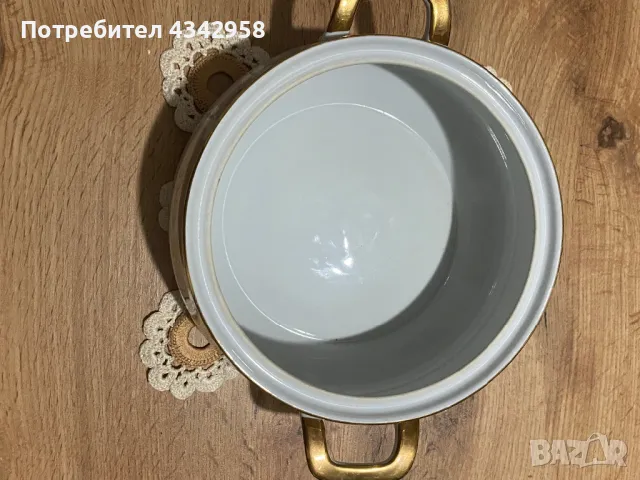 SCHUMANN ARZBERG. 1960-1970г.Супник със златен мотив., снимка 4 - Други ценни предмети - 49623999