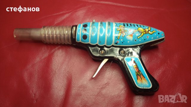 Детски ретро, стар ламаринен бластер, снимка 3 - Колекции - 43558066