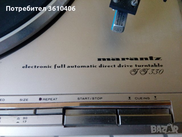Грамофон Marantz TT 330 electronic full automatik direct drive Turntable, снимка 6 - Грамофони - 39563035