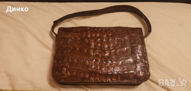 Луксозна дамска чанта от естествена крокодилска кожа , снимка 6 - Чанти - 40028833