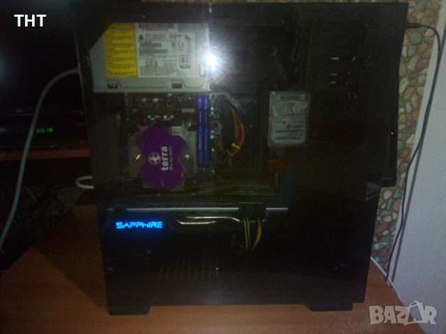 ГеймингPC i7 3770S-4с/8т/RX570-4gb/16gbDDR3/120ssd/1Tbhdd/475PSU, снимка 4 - Геймърски - 53294086