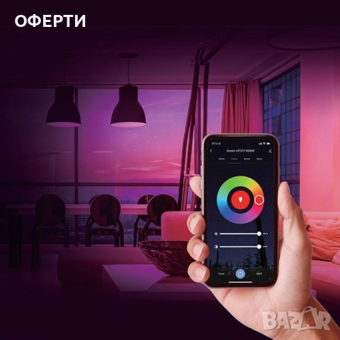 Лента Самозалепваща Smart LED лента Многоцветна 6W WiFi (RGBW) - 1м, снимка 2 - Други - 43805740