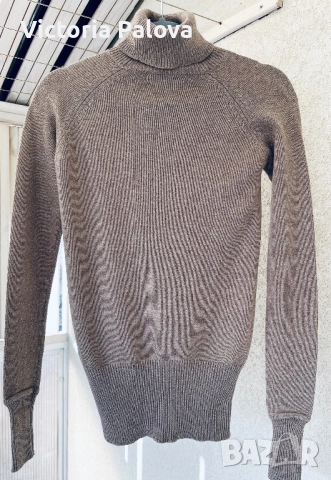 ZARA  базов поло пуловер 89% памук, снимка 3 - Блузи с дълъг ръкав и пуловери - 52473521