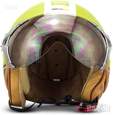 Ретро каска Soxon SP-325 Plus за Скутер, чопър, Army, L (59-60cm), снимка 7 - Аксесоари и консумативи - 36885080