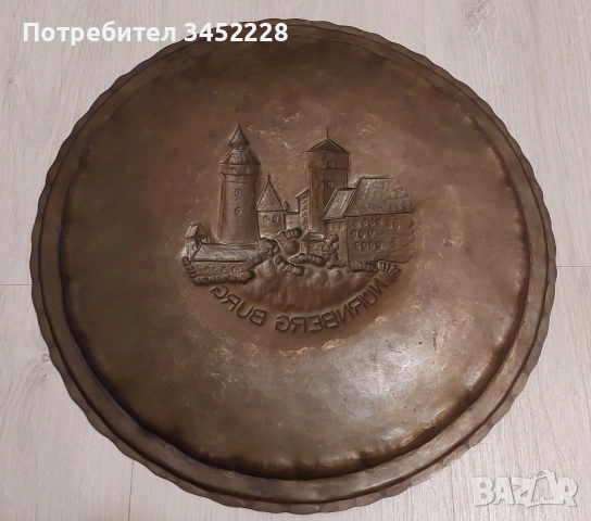 пано медно за ценители 35см отлично, снимка 5 - Пана - 52975663