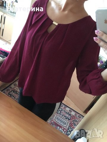 Стилна блуза , снимка 3 - Блузи с дълъг ръкав и пуловери - 26814239